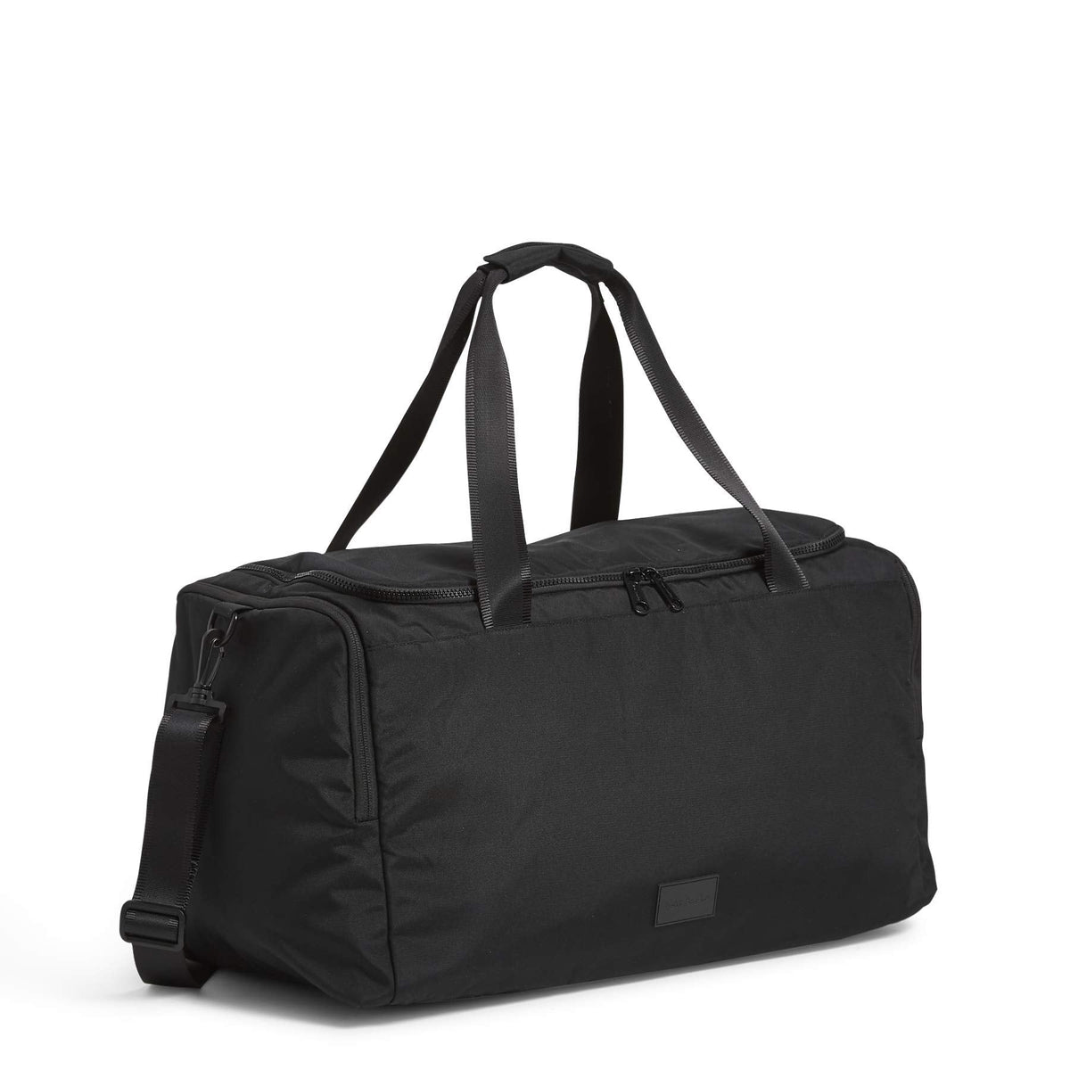 Vera Bradley Women's Recycled Lighten Up Reactive Travel Duffle Bag, Black, One Size