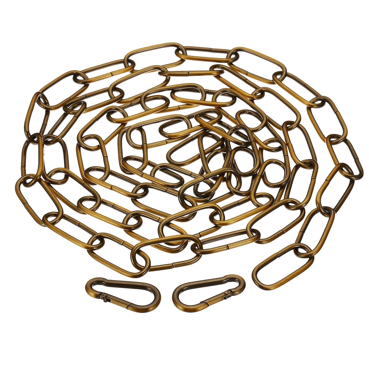 PATIKIL 6 Feet Gold Bronze Finish Lighting Hanging Chain, Metal Looping Chain for Hanging Plant Pendant Chandelier Light Fixture