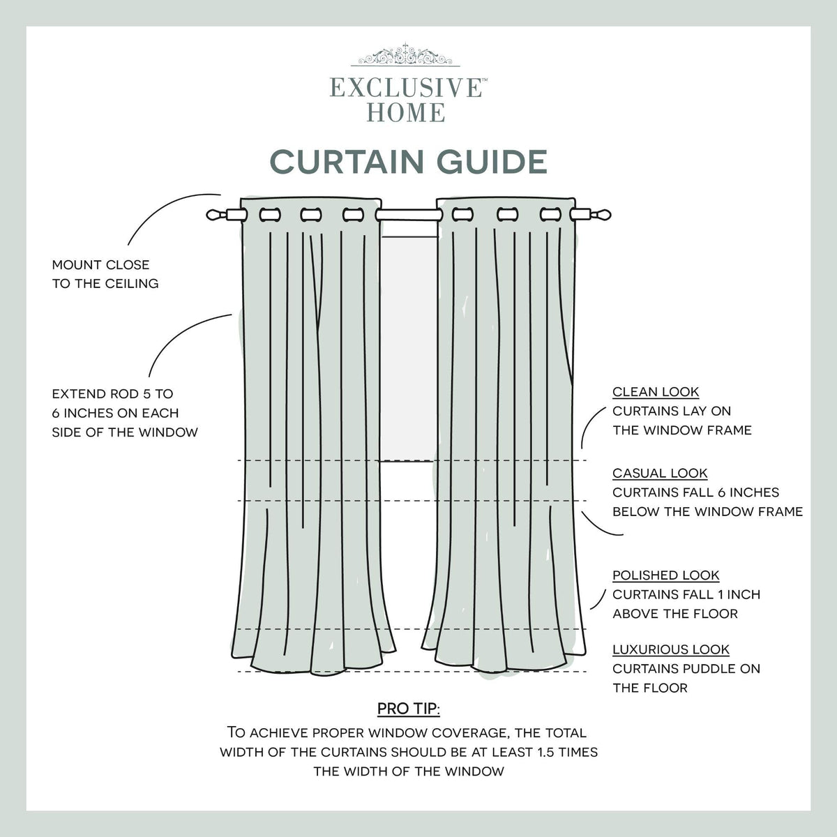 TOWN & COUNTRY LUXE Talia Double Layer Indoor Curtains, Sheer and Room Darkening Blackout, Grommet Top, Energy Efficient, 2-Pack Set, 52"x84", Rose Blush