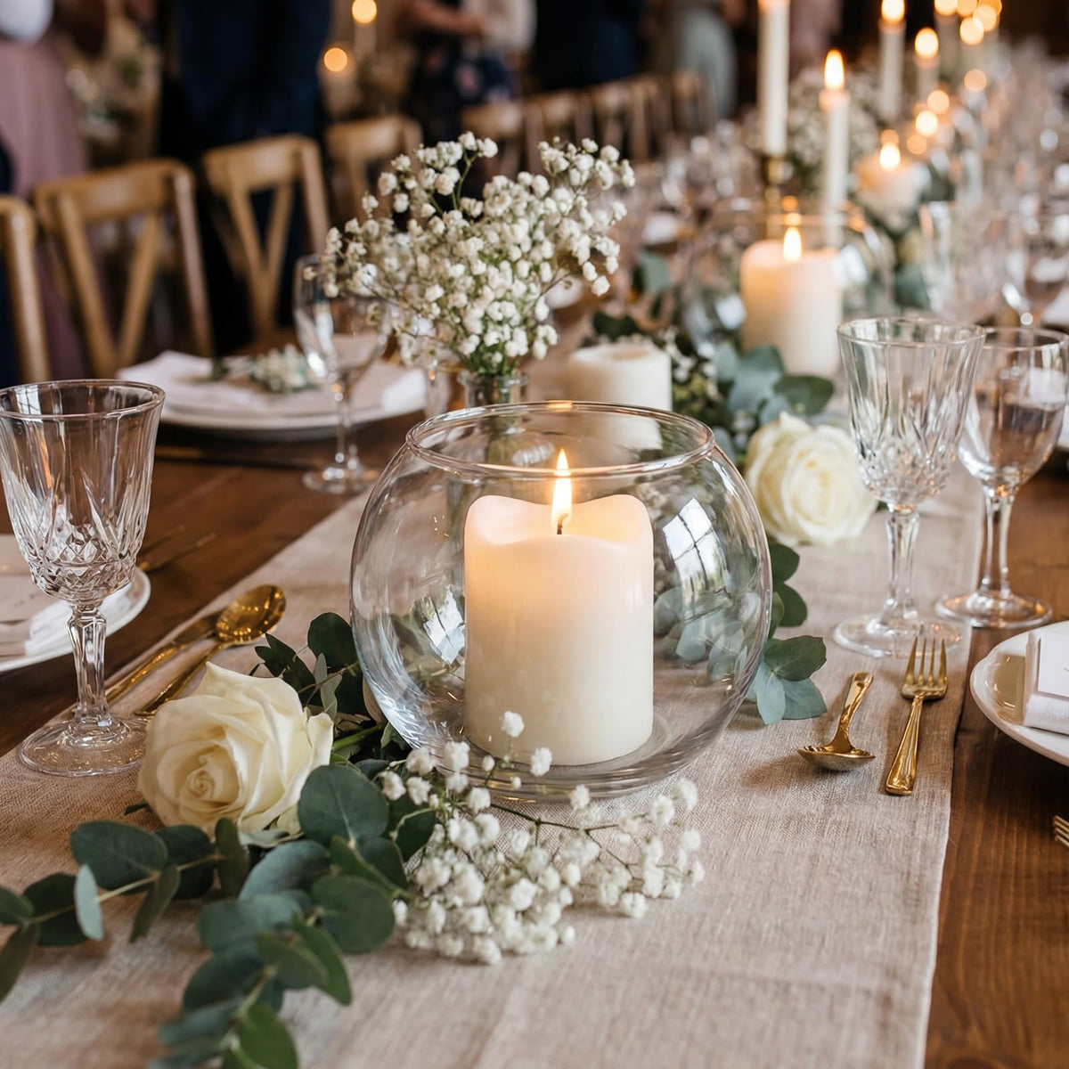48 Pcs Glass Bubble Bowl Vase Bulk, Clear Round Glass Centerpiece Bowls for Valentine's Wedding Table Decor, Fish Flower Bud Vase Terrarium for Event Party DIY (3.5" h X 4.7" w)