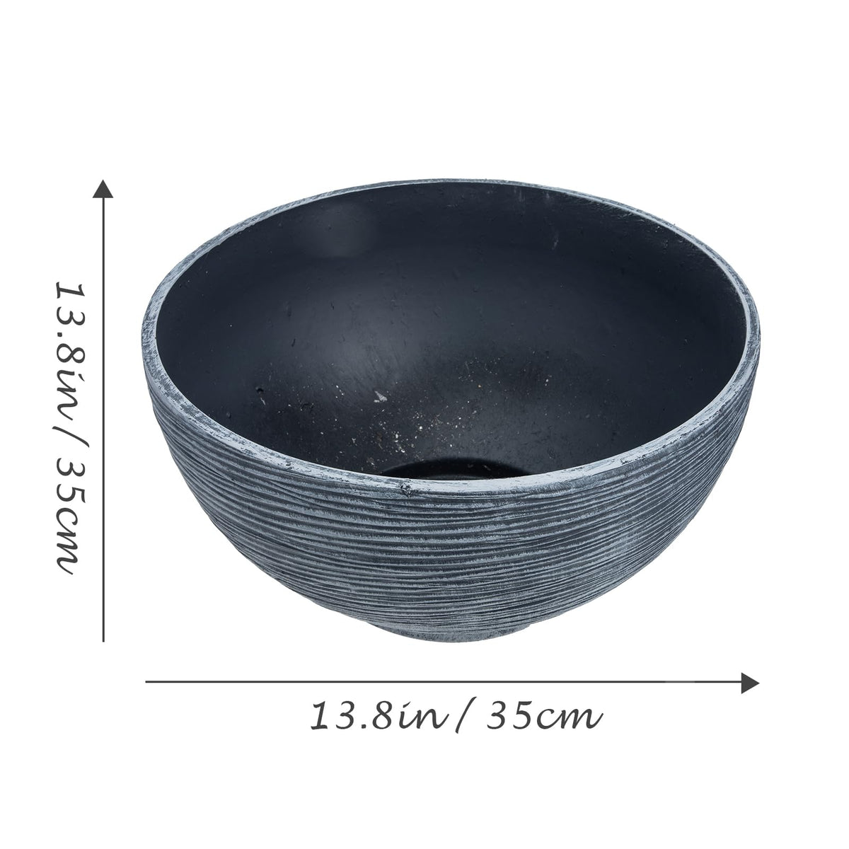 Floating Plant Pot Water Lily Water Planter Large Hydroponic Planter Garden Plant Bowl Flower Planting Container Decoration Accessories Grey Flower Pots