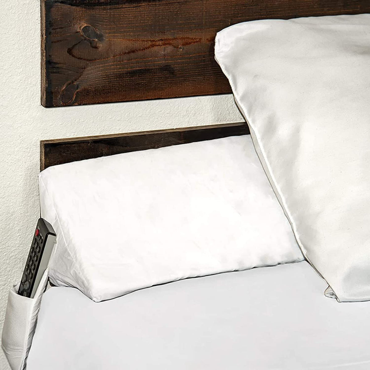 SnugStop The Original Bed Wedge | Gap Filler Between Your Headboard and Mattress | Triangle Pillow Wedge | Bed Filler Wedge | Gap Headboard Filler | Gap Bed Stoppers | Don't Lose Your Pillow(Full)