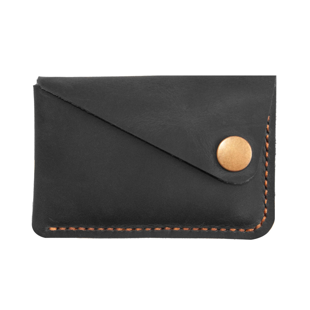 Turbosnail Leather Card Holder, Credit Card Wallet, Front Pocket Wallet, Slim Wallet, Cardholder Wallet, Credit Card Holder, Minimalist Wallet, Fathers Day Gift (Black)
