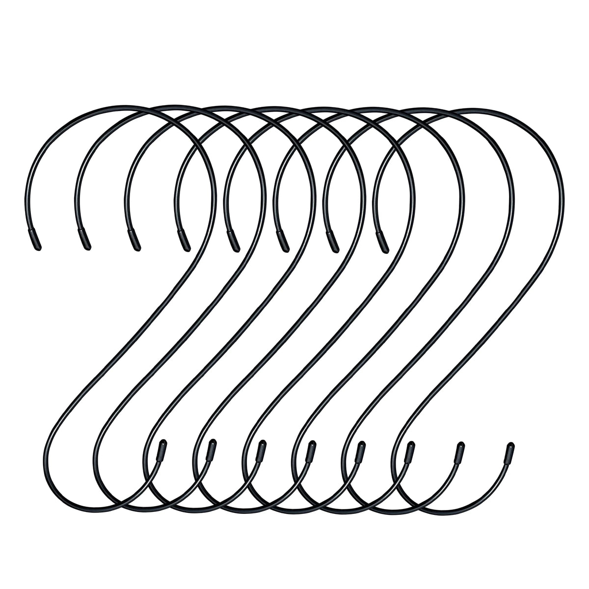 s Hooks for Hanging Plants - Heavy Duty Tree Branch Black Extension Bird Feeder Planters Suet Baskets Lanterns Wind Chimes Kitchen Office Garden Camping Outdoor Pot Pan Cups Bags Jeans Indoor 12in