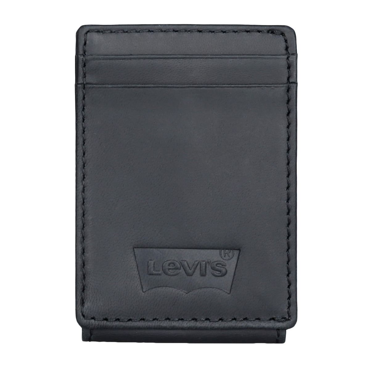 Levi's mens RFID Slim Everyday Card Case Wallet Black
