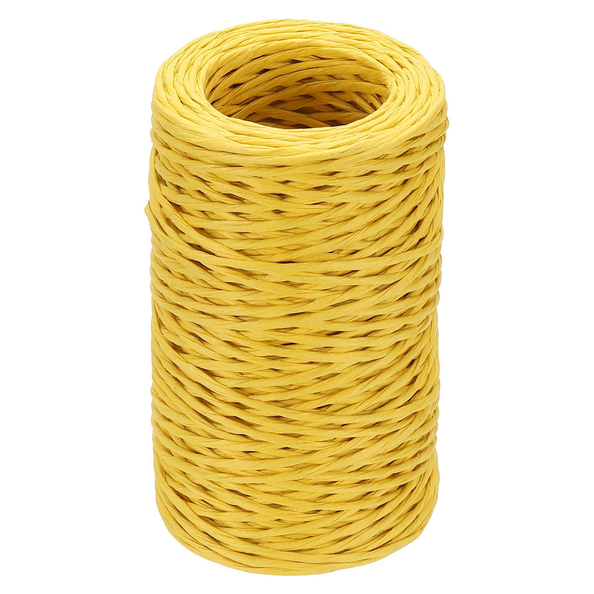 uxcell 55 Yards Floral Bind Wire Wrap Twine, 2mm Floral Wire Vine Bind Wire Rustic Craft Wire for DIY Projects Flower Bouquet Making Wreath Gift Wrapping Wedding Decoration, Yellow