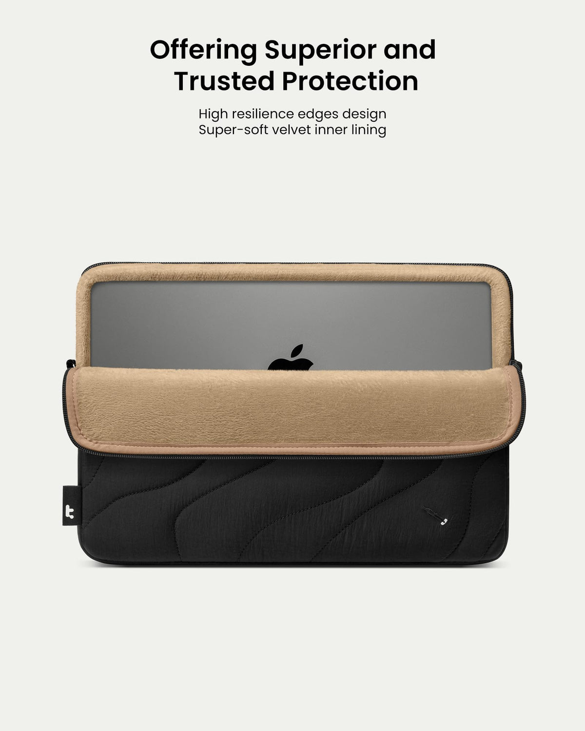 tomtoc 360 Protective Puffy Laptop Sleeve for 14-inch MacBook Pro M5 Pro/Max (2026) A3426 A3427, M4/M3 Pro/Max A3434 A3112 A3401 13.5/13.8-inch Surface Laptop 7(Copilot+ PC)/6/5/4/3, Quilted Design