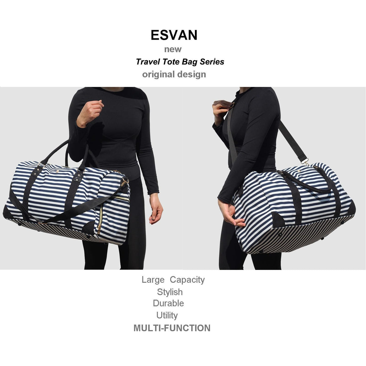 Travel Duffle Bag, Weekender Bag for Women with Shoe Compartment, Carry on Overnight Bag Gym Duffel Bag, Mommy Hospital Bags