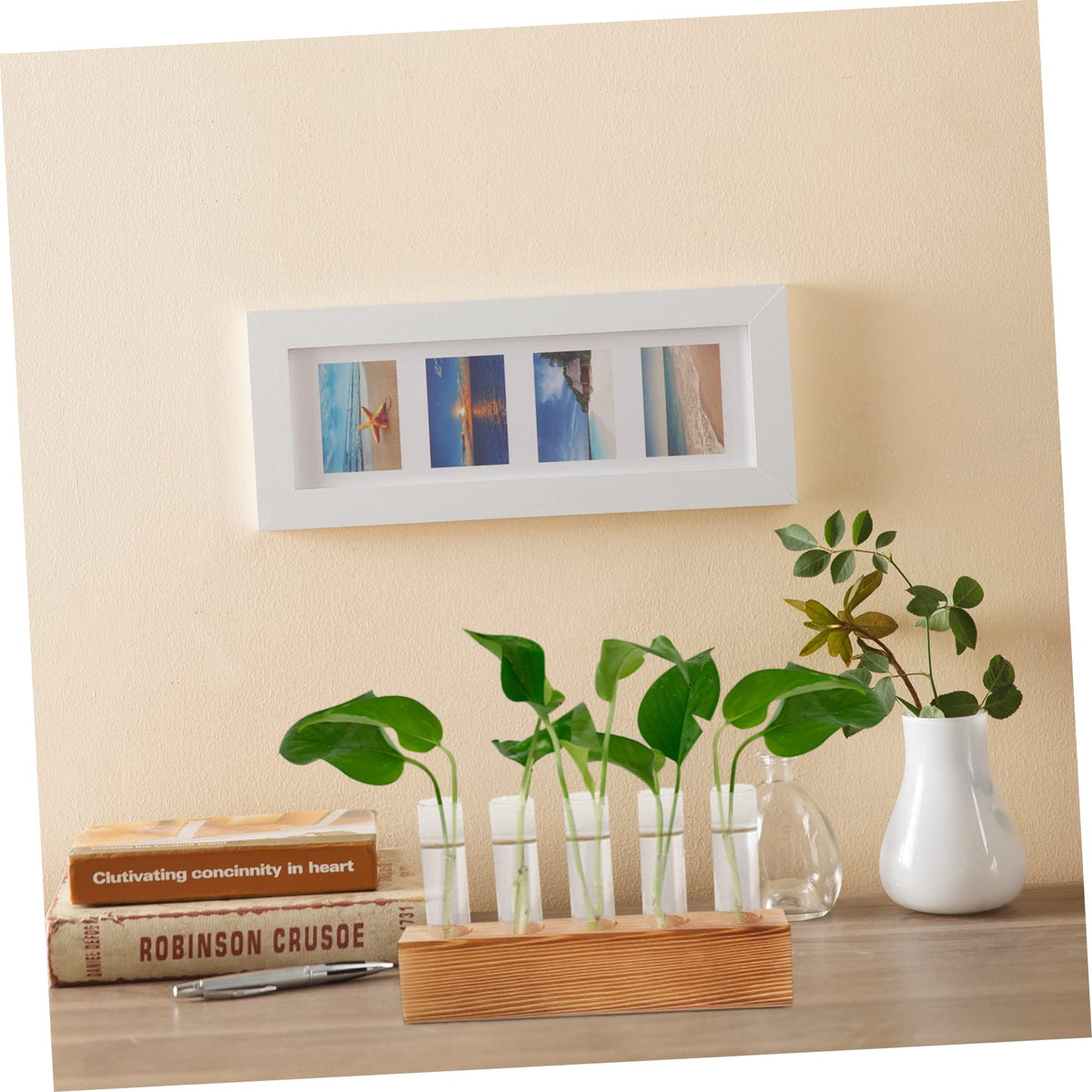 Homoyoyo 1 Set Clear Hydroponic Glass Vase for Decorative Planting - Ideal for Centerpieces - Air Plants and Flower Propagation Elegant Terrarium Planter for Home and Office Decor
