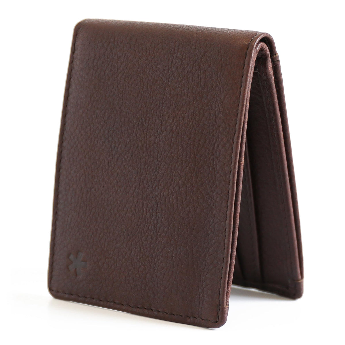 Swear Brands Full-Grain Leather Wallet for Men | Slim RFID Blocking Bifold Design with Cash Pocket & Card Pull Strap | Holds 1-12 Cards | Stylish & Durable | Walnut
