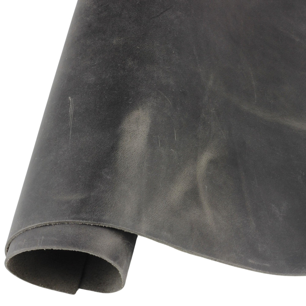 Toprank Genuine Leather Sheets for Crafts 6"X12" Precut Full Grain Leather Tooling Leather (1.6mm) Cowhide Leather Pieces Square, Gray