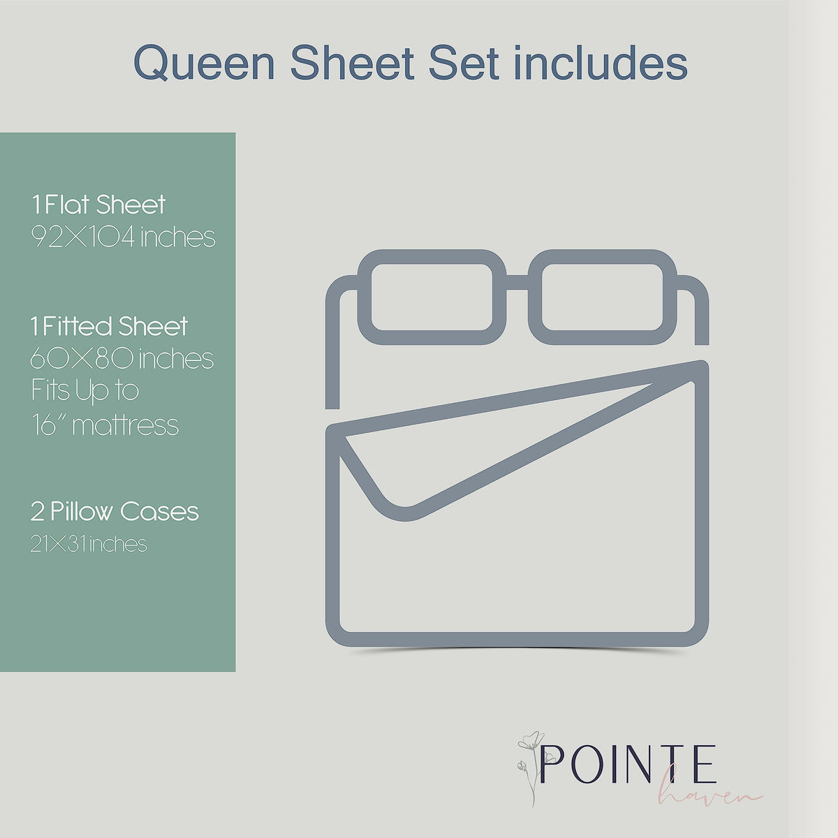 Pointehaven Flannel 170 GSM Sheet Set,Queen Winter Dogs