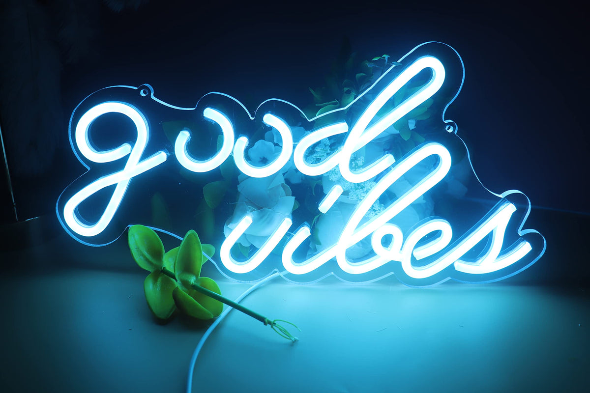 Ulalaza LED Neon Sign Night Light for Wall Party Décor Bedroom Room Bar Wedding Home Birthday Art Decoration Christmas with USB Chain Light modulator 5v (lets party blue)