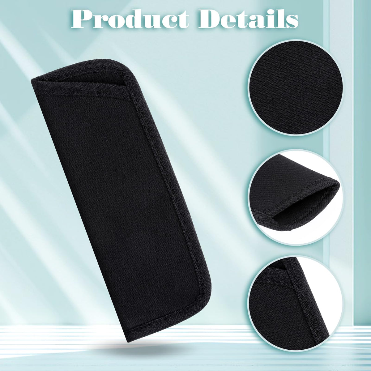 Xthrotsenk 4 Pack Eyeglass Case Soft Slip in Glasses Cases Black Eyeglasses Holder Protective Case for Travel Sunglasses Case Pouch Fabric Spectacle Pouch Soft Glasses Sleeve Holder