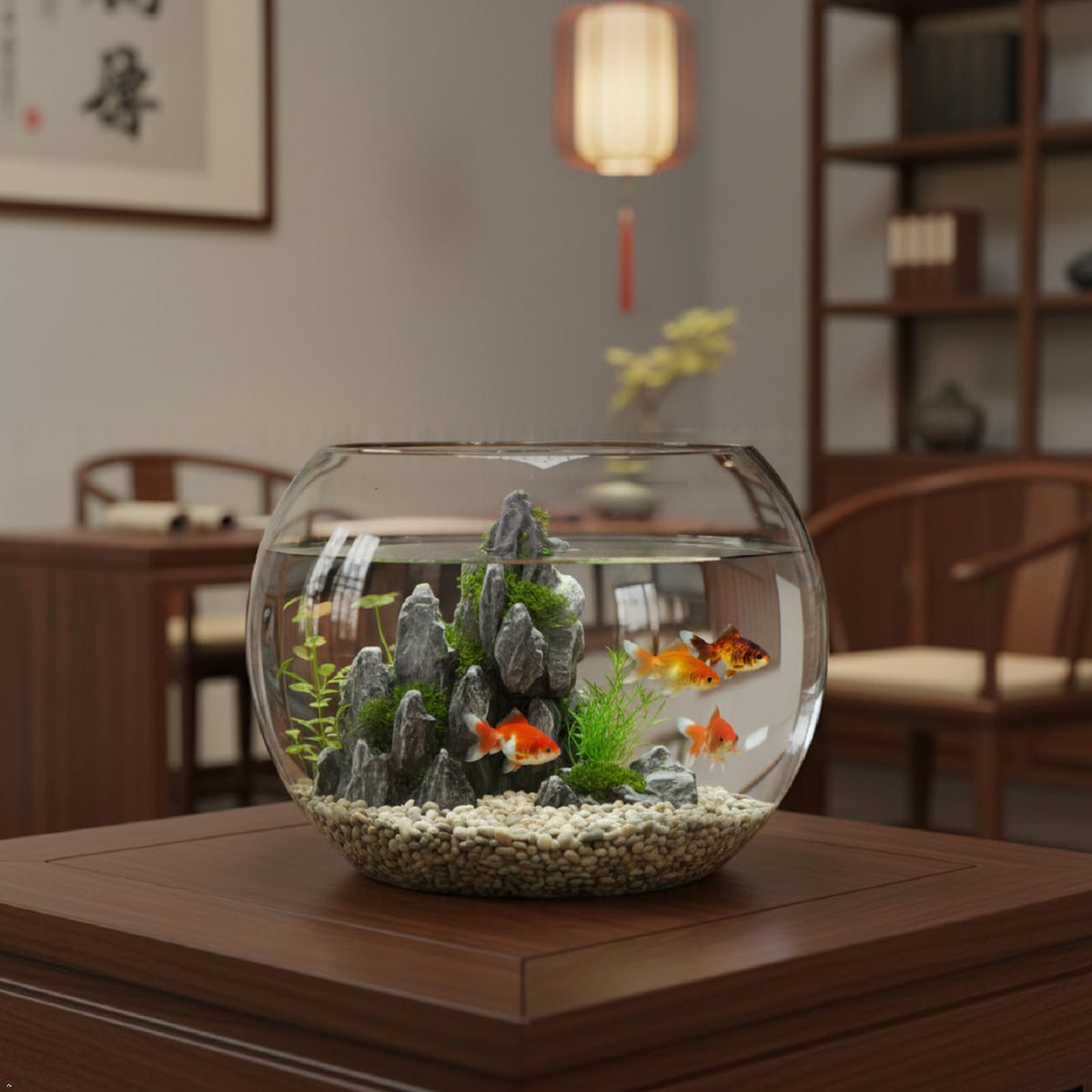 1 piece Bowl Glass Vase,Bubble Bowl, Fish Bowl for Wedding, Lotus hydroponic Plants, Home Decoration, can be Used as a Fish Tank (7.9IN)