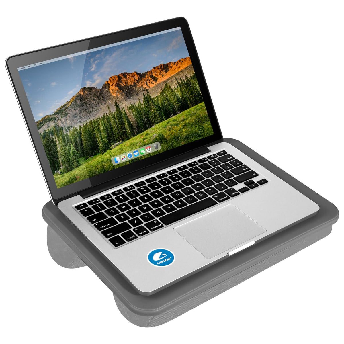 LAPGEAR Compact Lap Desk – Fits Up to 14″ Laptops – Charcoal – Style No. 43105
