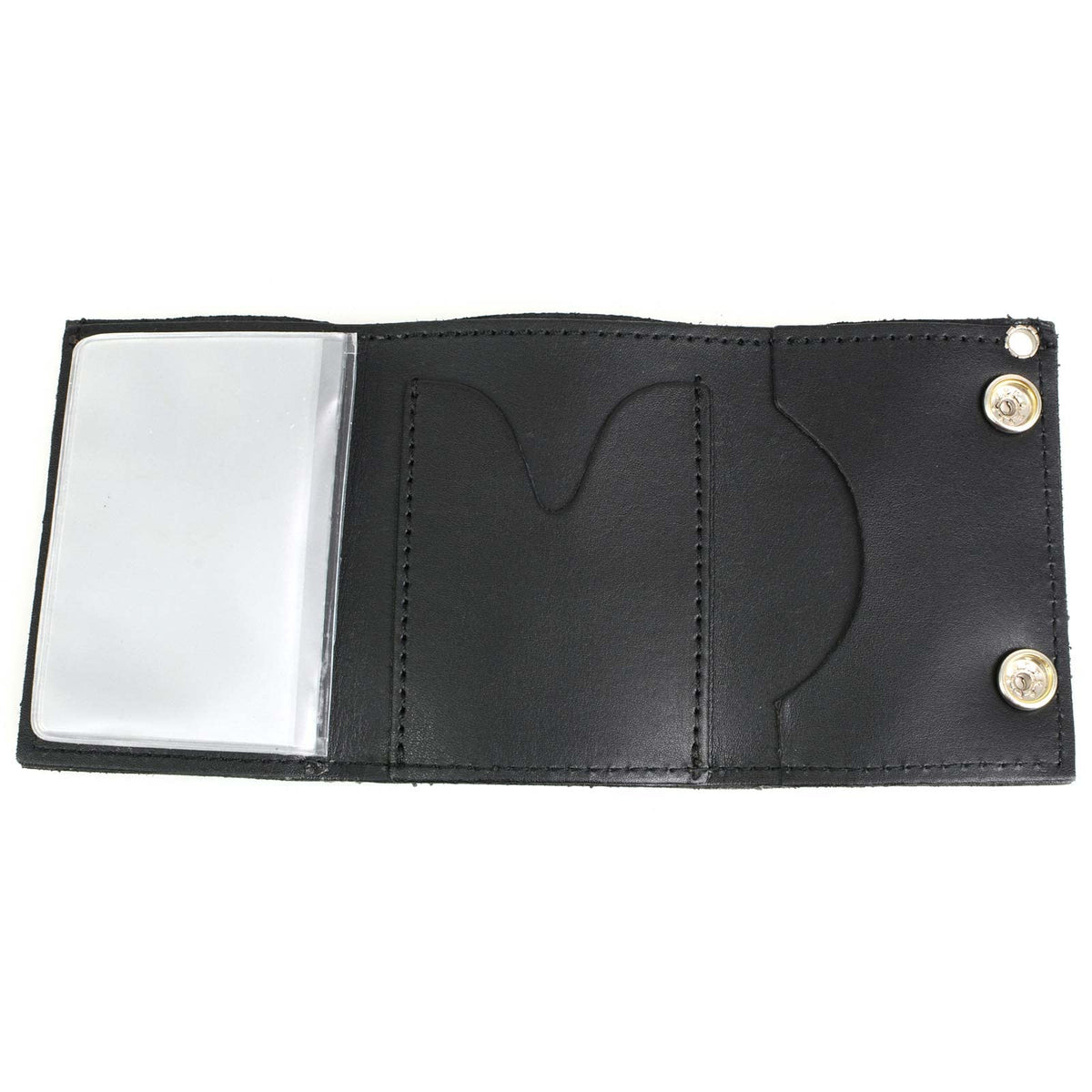 Milwaukee Leather Men's Genuine Leather Tri-Fold Biker Wallet w/Anti-Theft Stainless Steel Chain - 4 Inch
