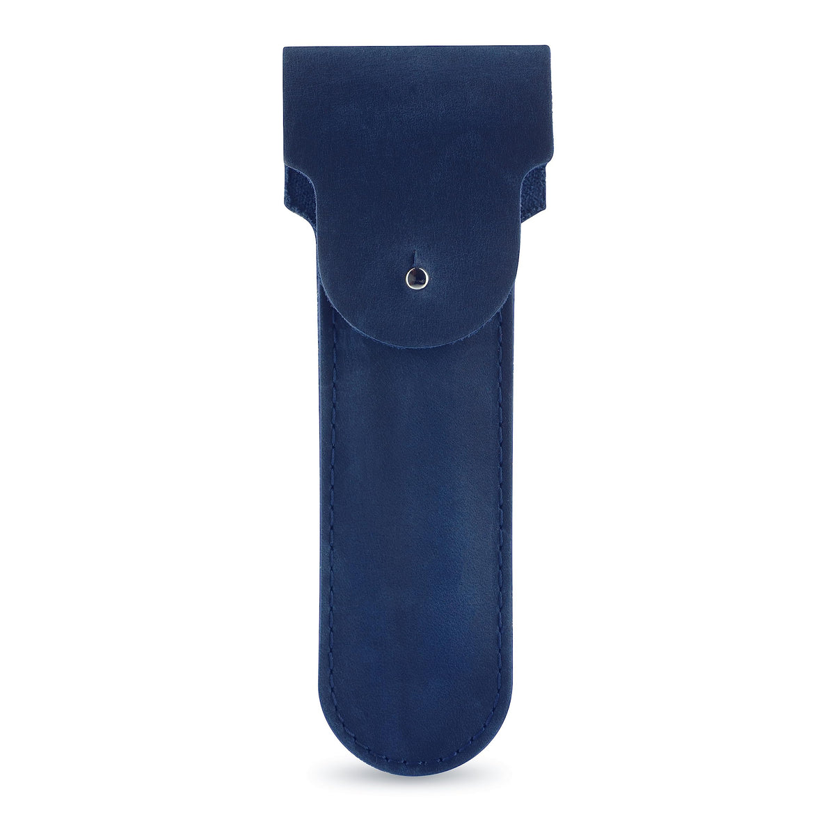 Safety Razor Head Protecting Leather Cover, Genuine Cowhide Leather Double Edge Safety Razor Case Accessories for Travel, Butterfly Razor Case, Soft Leather Double Edge Razor Case (Blue)