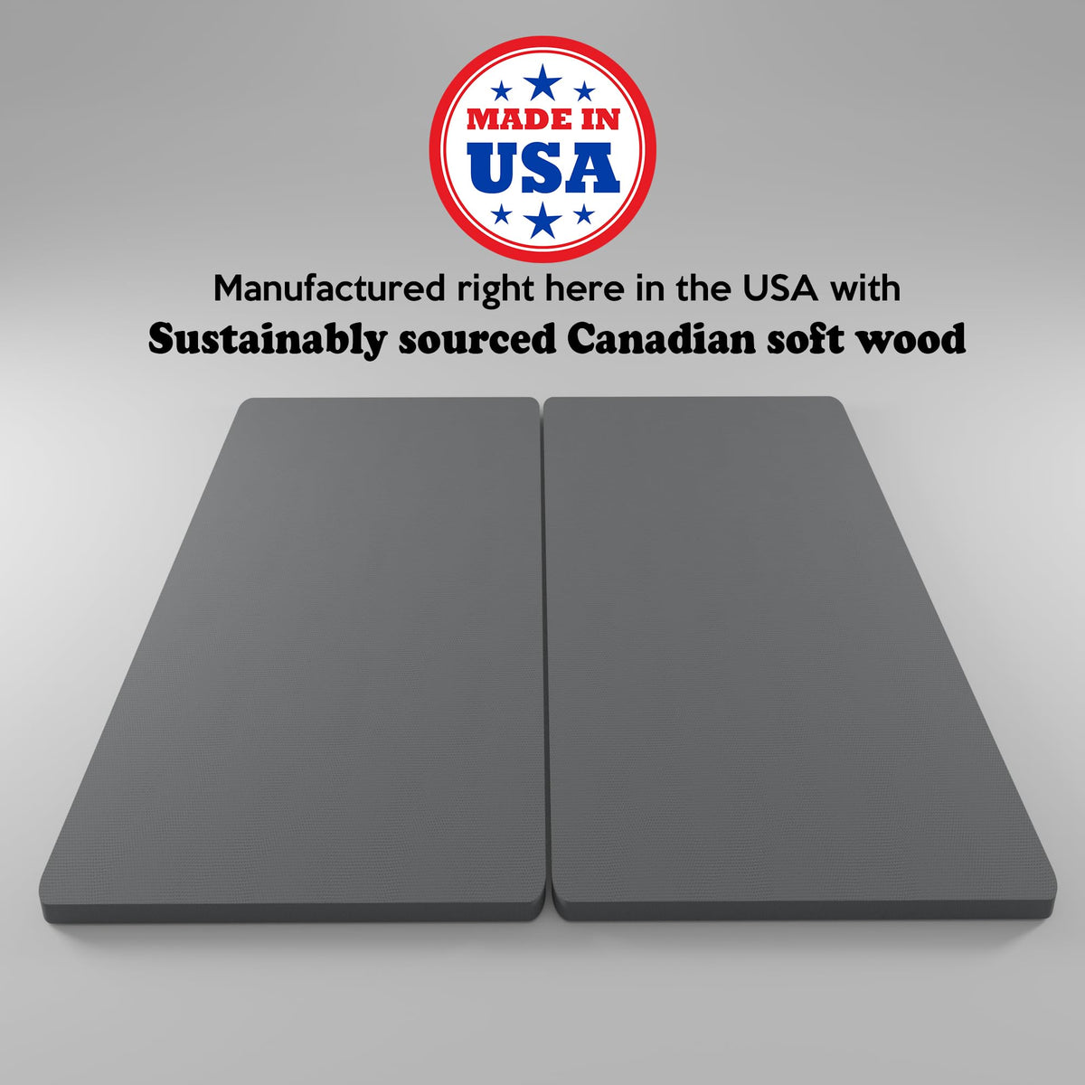 Greatonn, 1.5-Inch Split Bunkie Board for Mattress/Bed, Fully Assembled, Improved Comfort and Support, Queen, Grey