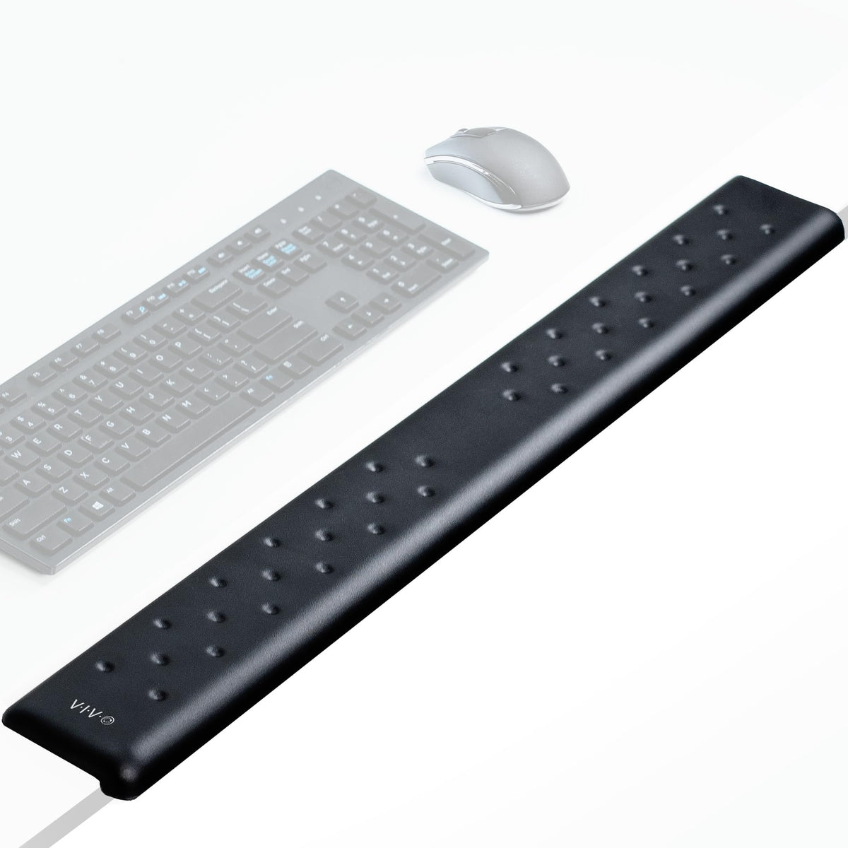 VIVO Ergonomic Long 30” Wrist Pad, Non-Slip Memory Foam Arm Rest for Desk, Elbow Cushion with L-Shaped Edging, Black, DESK-WR30