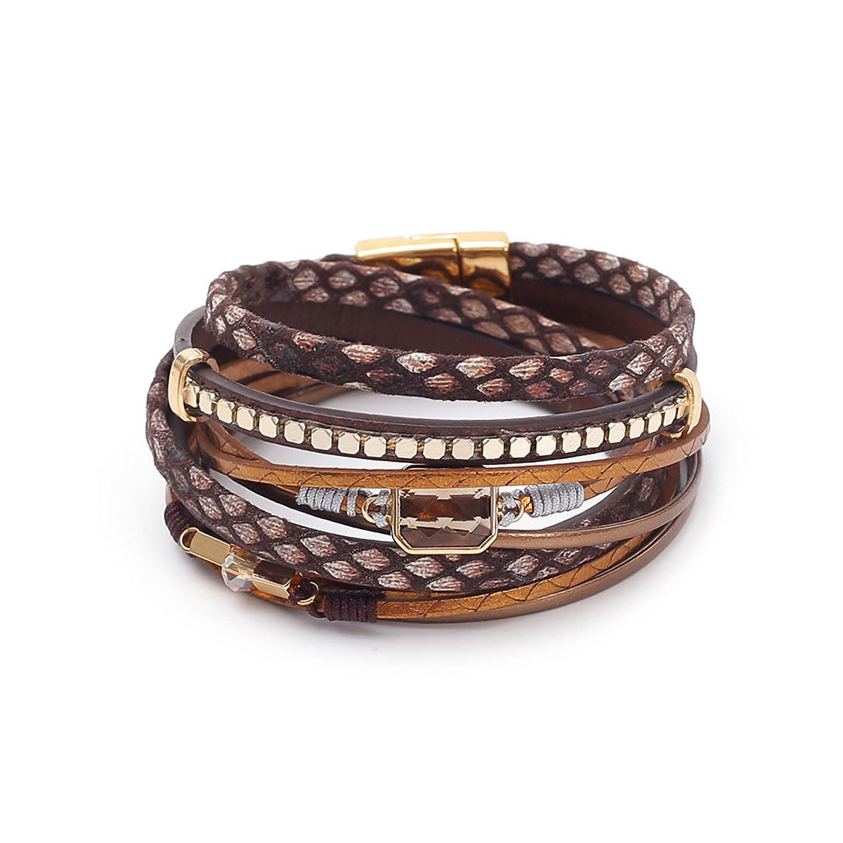 Vinoya Wrap Leather Bracelets for Women Multi Strand Leather Bracelets Boho Bracelets for Women Jewelry