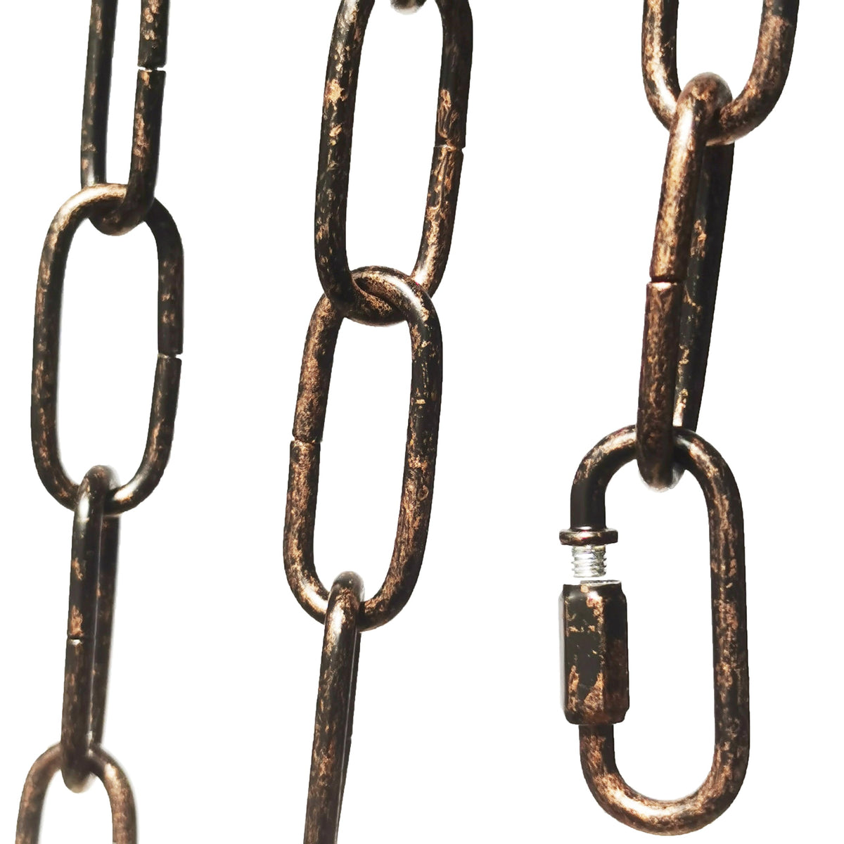 CUFEAL 6ft Aged Bronze Finish Lighting Chain Industrial Style Deco Chain (4mm)
