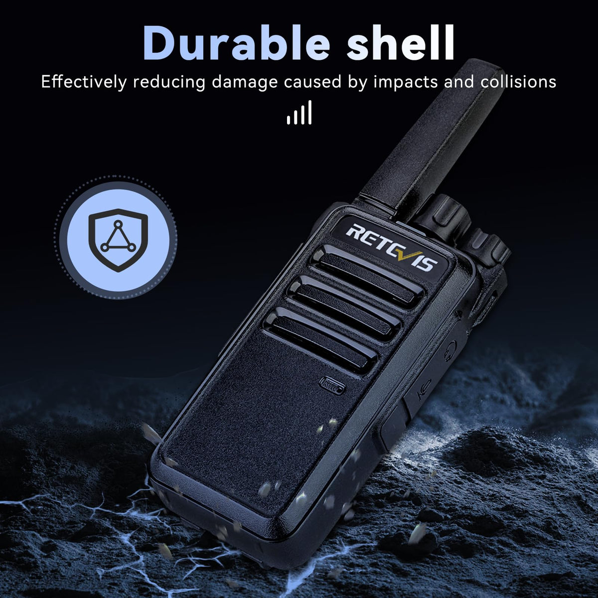 Retevis RT68 Walkie Talkies with Earpiece,2 Way Radios Long Range,Heavy Duty Walkie Talkies for Adults,Rechargeable with USB Charger Base, for Restaurant School Manufacturing Healthcare(20 Pack)