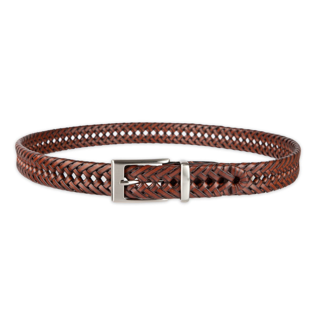 Dockers Men's Leather Braided Casual and Dress Belt,Tan Lace,38