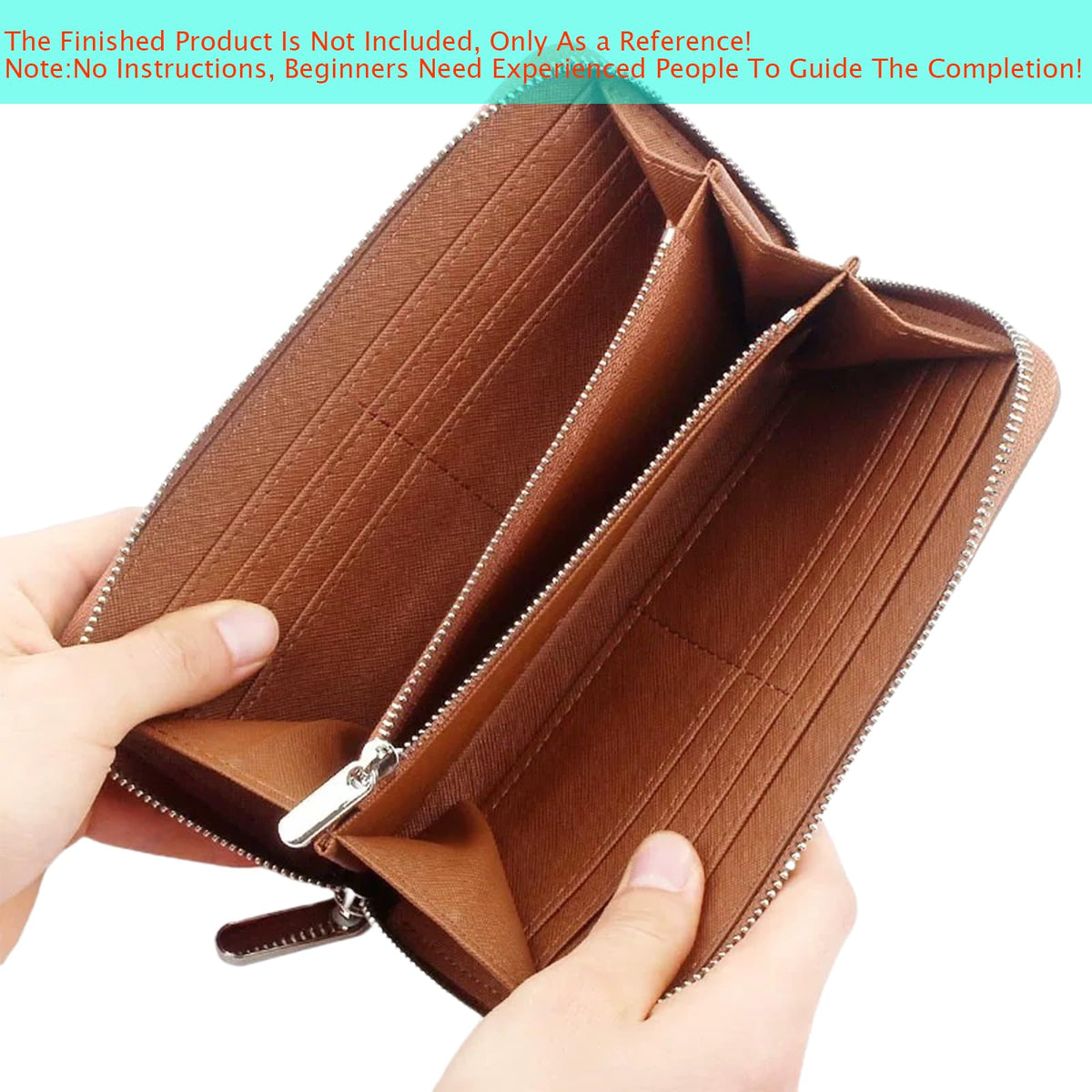 RIVEENY Leather Purse Templates, Acrylic Leather Patterns Templates for Women's Wallet Long Clutch Zip Around Travel Leather Purse