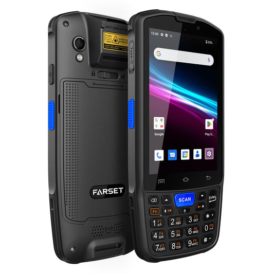 FARSET F7 Android 14 Barcode Scanner PDA, HW-N6603 1D/2D/QR Scan Engine, NFC, 5000mAh Removable Battery, IP67 Rugged for Warehouse & Logistics, 2026