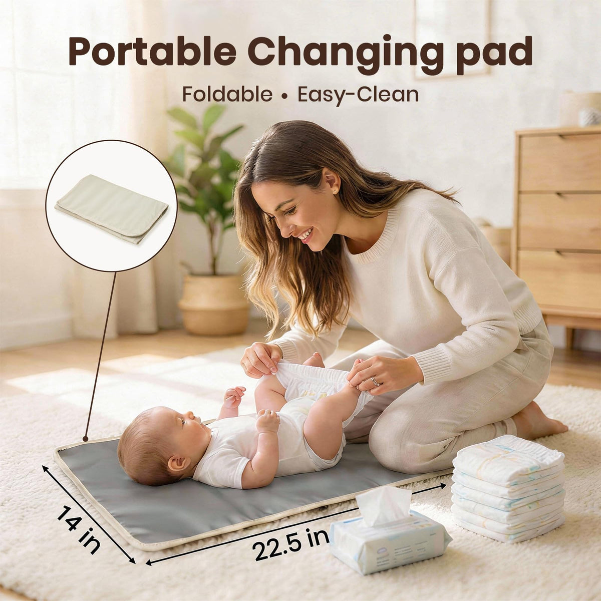 miss fong Small Diaper Bag - Baby Diaper Bag Backpack Mini Diaper Backpack Checkered Diaper Bag with Changing Pad Toddler Backpack for Travel Daycare Mommy Diaper Backpack for Mom & Dad