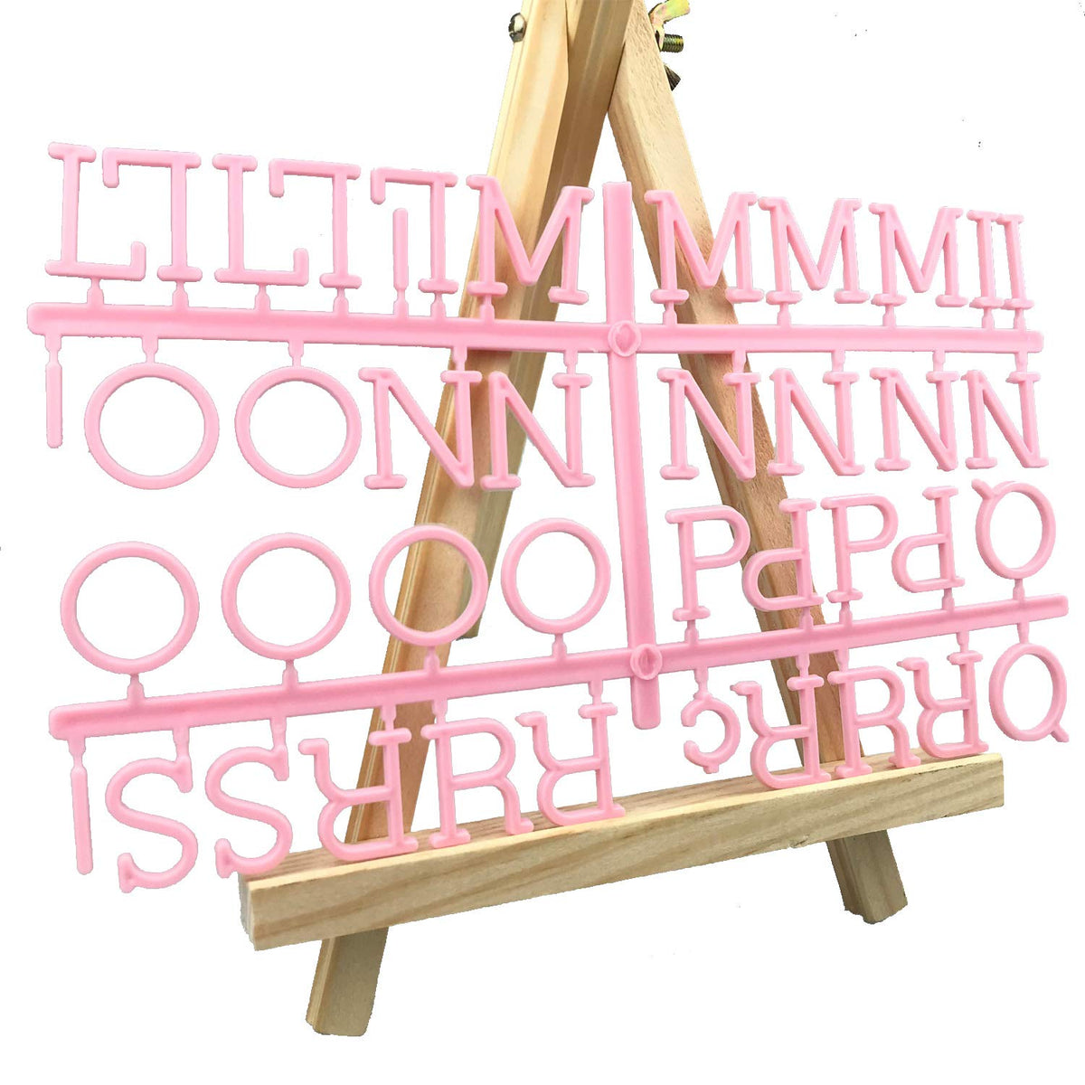 Changeable Letter Board with 190 Letters - 1" Pink Felt & Plastic Message Board
