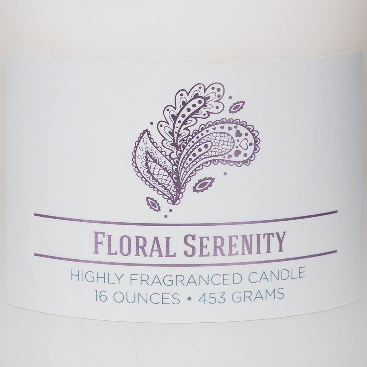 Carolina Floral Serenity Scented Candle, 16 oz Wellness Relaxing Aromatherapy Candle, 2 Wick White Jar Soy Blend Wax, Candles for Home, 60H Burn - Made in The USA