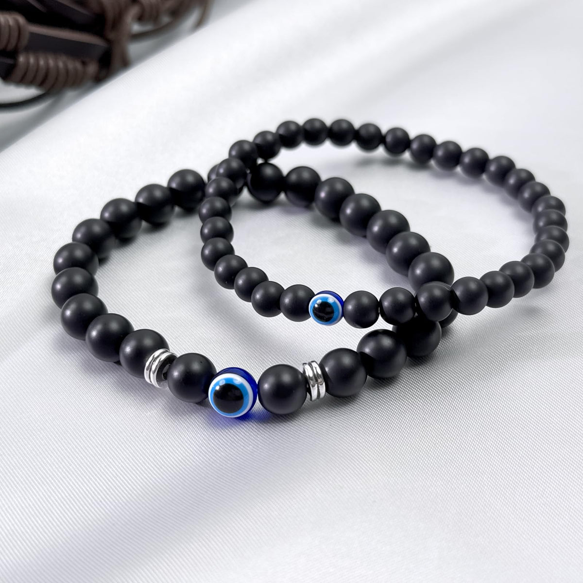 31Pcs Braided Leather Bracelets for Men Women Punk Wrap Cuff Bracelets Hemp Cords Wood Beads Ethnic Tribal Handmade Wrap Wristband Gothic Evil Eye Bracelets Set Adjustable Skull Skeleton Accessories