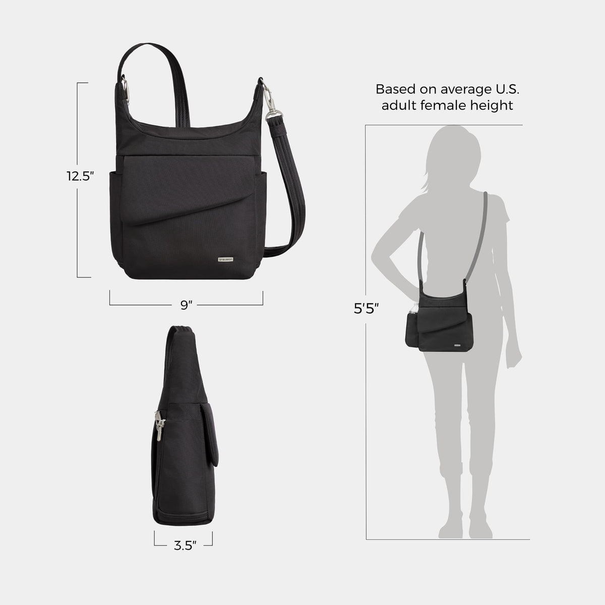 Travelon Anti-Theft Classic Messenger Bag