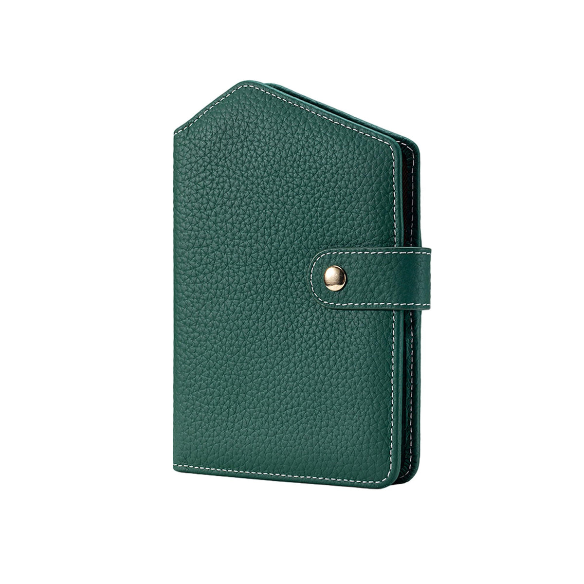 Cute RFID Passport Wallet for Women Leather Slim Passport Holder Travel Wallet Cover with Zipper Coin Purse, Credit Card, Sim and Tticket Slots (Green)