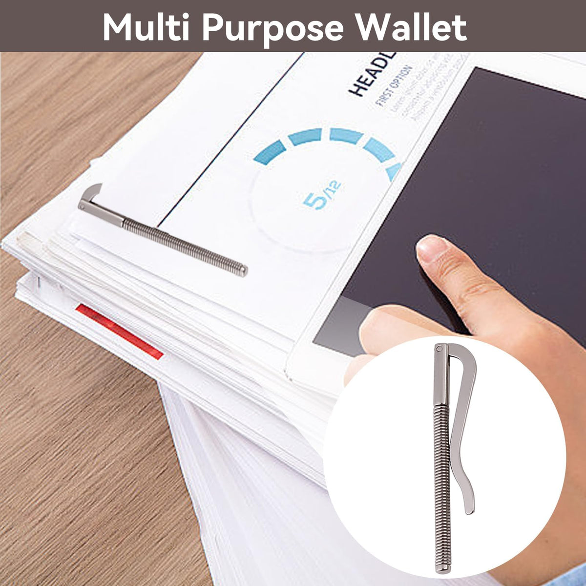 Beufee 10Pcs Spring Metal Money Clip Insert Bar Replacement Money Clip Card Holder Spring Clip Durable DIY Tool for Bifold Leather Wallet Purse Metal Wallets