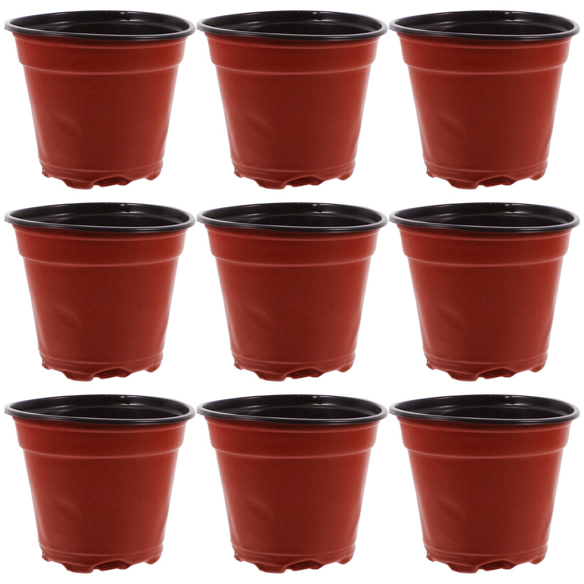 jojofuny 100pcs Plastic Nursery Planter Cups with Drainage for Strawberry Seedlings Indoor and Outdoor Propagator Pots Gardening Growing Containers