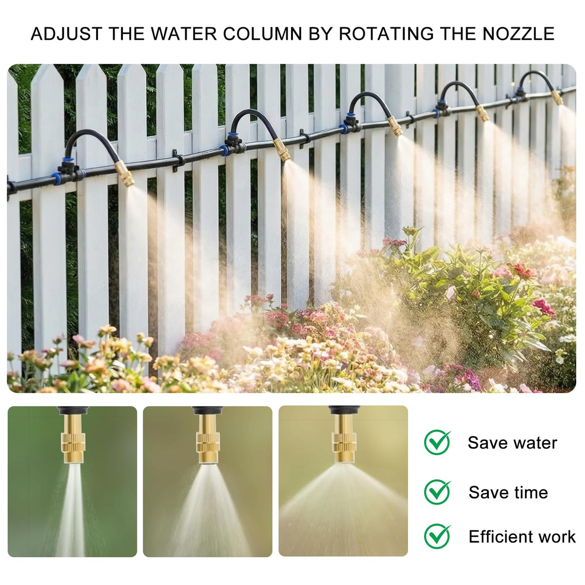 Drip Irrigation System, 50 FT Watering System, Garden Irrigation System for Yard, Lawn, and Plants