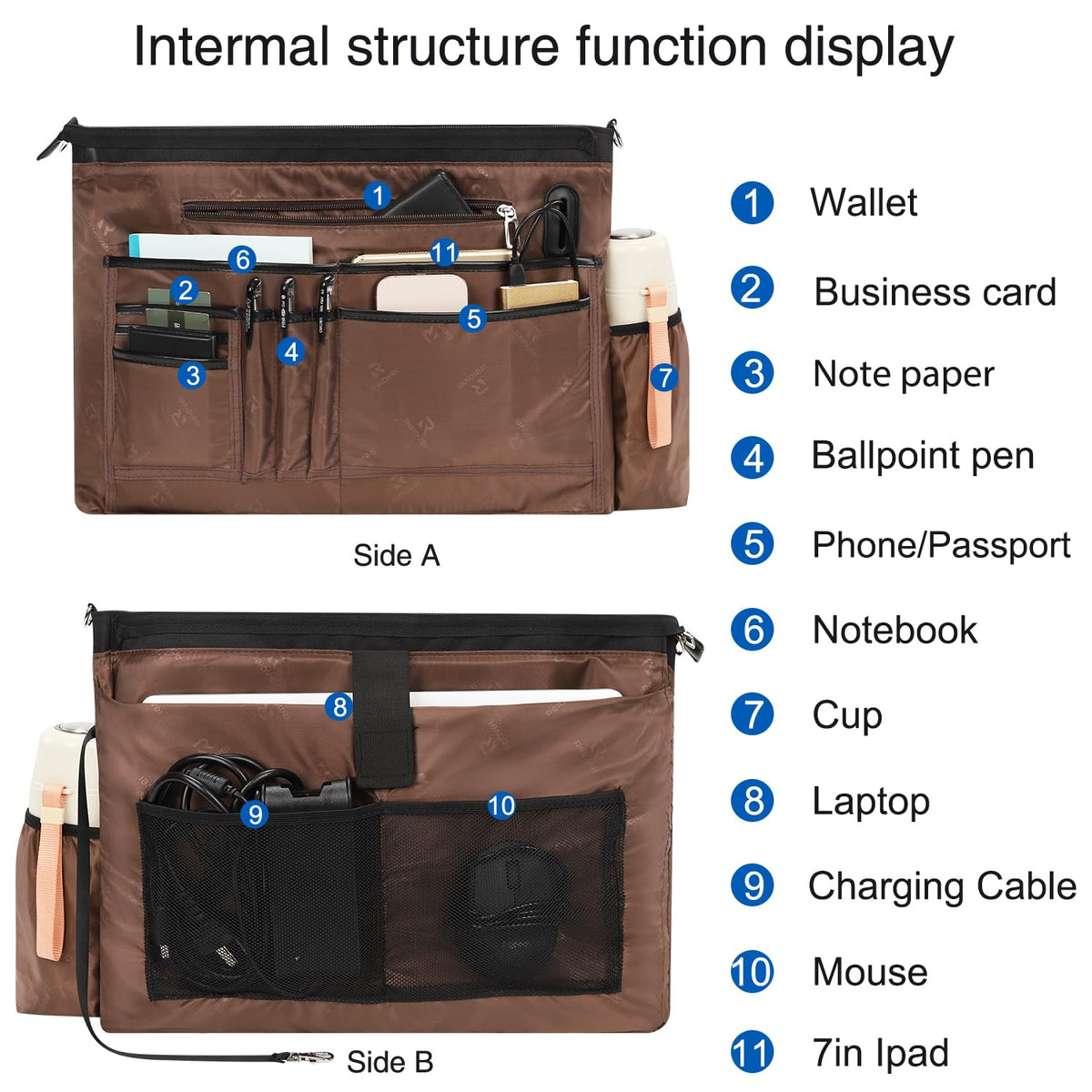 Laptop Tote Bag for Women 17 Inch, Laptop Bag With USB Port & 15 Pockets Teacher Work Bag with Compartments Business Travel Professional Computer Bag Office Work Organized Bag with Shoulder Straps