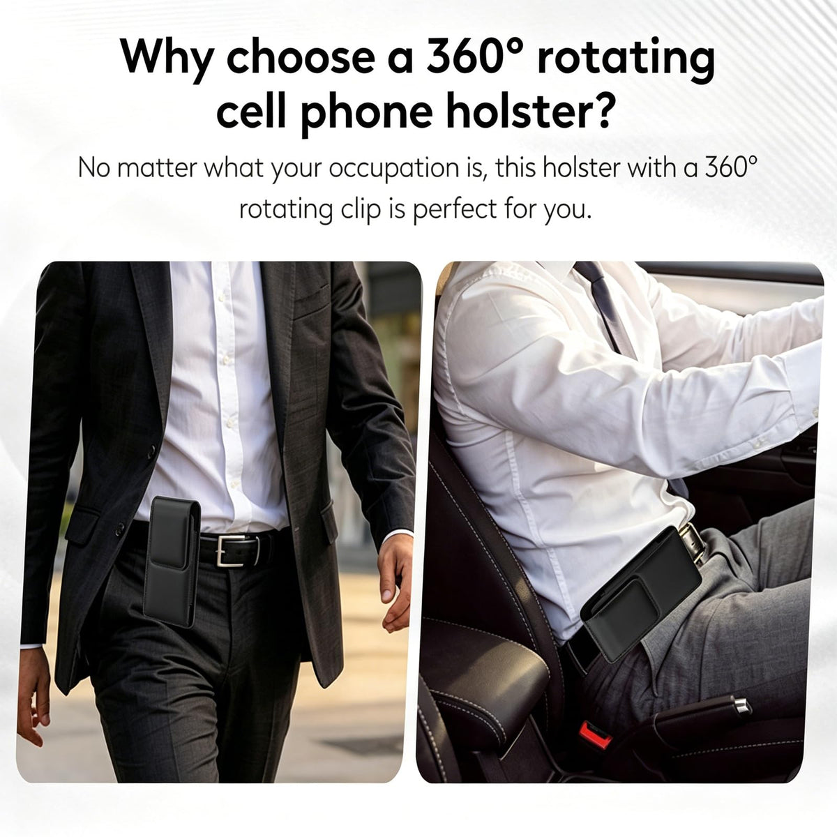 Mngijar for Samsung Galaxy A17 A16 A15 A14 A13 A56 5G A54 A36 5G A35 A32 Phone Belt Case Holster for Galaxy S25 S24 S23 S22 Ultra A42 5G A26 A25 A23 Belt Clip Phone Holder Pouch (Black1, XL)