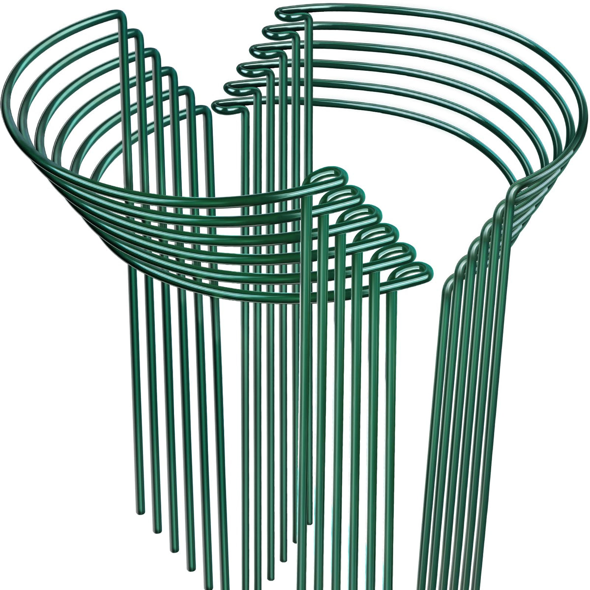 LEOBRO 12PCS Plant Supports, Peony Cages and Supports, Plant Stakes, Plant Support Stakes for Indoor Plants, Outdoor Plants, Monstera Hydrangea Support Cage, 10" W x 15.8" H