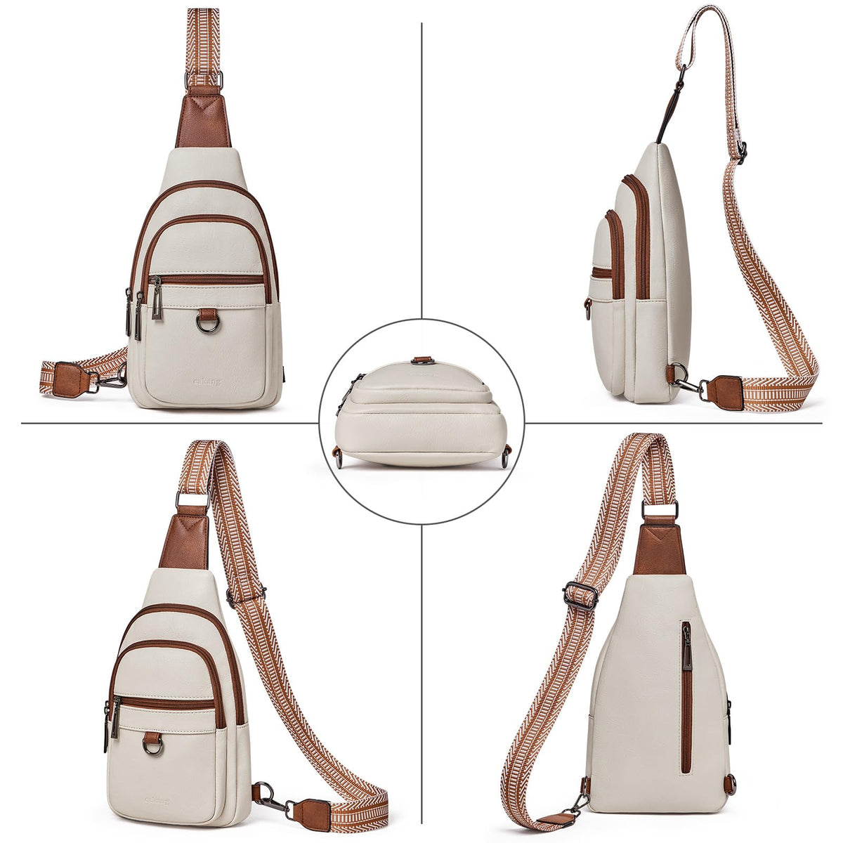 cakang sling bag crossbody bags for women trendy fanny packs belt bag leather womens Shoulder crossbody purses cross body bag woman ladies sling bags small backpack Travel