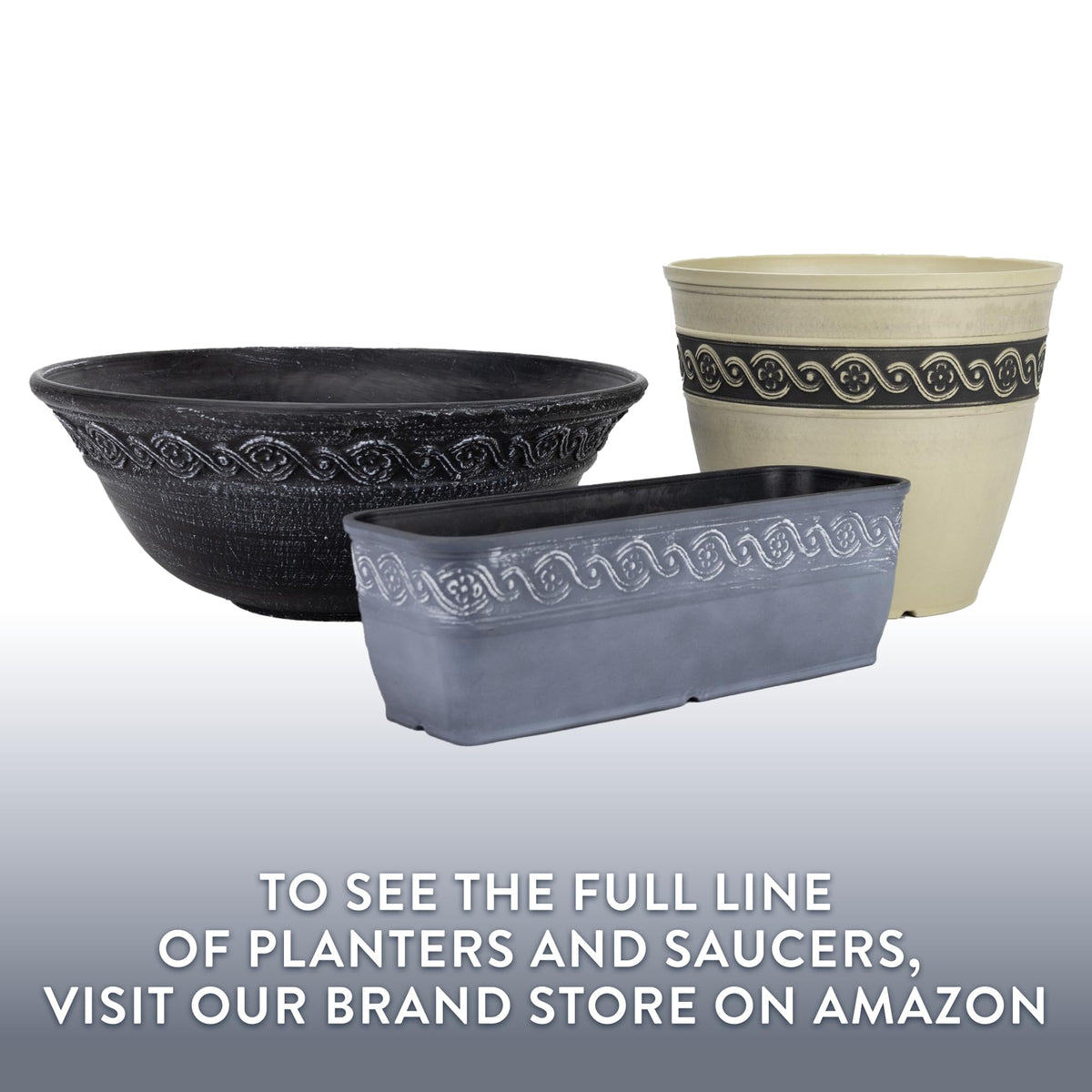 Classic Home and Garden Corinthian Trough Planter, 10", Bronze