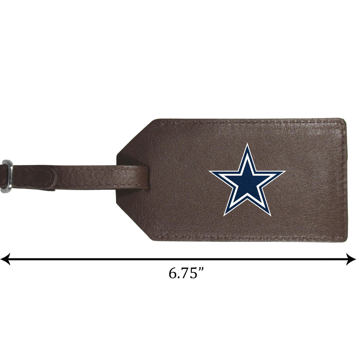 Siskiyou Dallas Cowboys Leather Luggage Strap, One Size, Team Colors