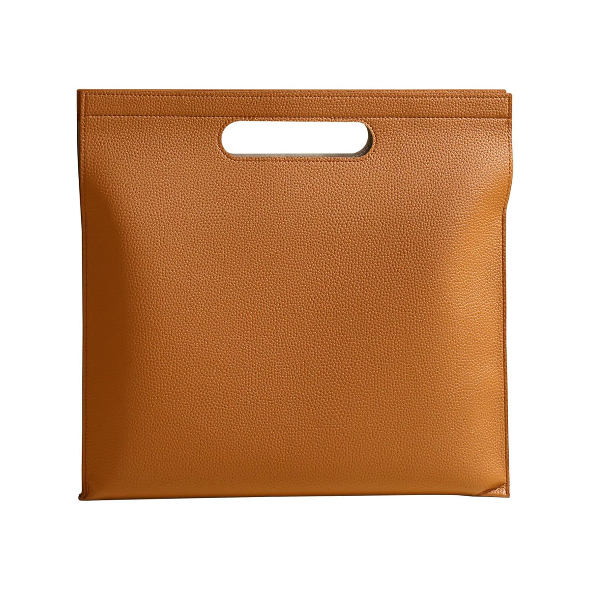 Premium PU Leather Waterproof File Folder & File Jackets & File Pockets Easy to Clean Document Organizer, Multi-Color Options, 13.34x12.56in, Ideal for Students & Professionals(Brown)