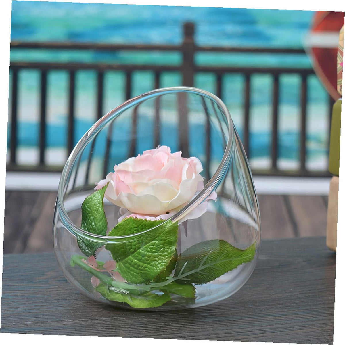BESPORTBLE 3pcs Slant Cut Glass Landscape Bottles Micro Landscape Ecological Glass Containers for Desktop Plant Terrarium Succulent Decoration