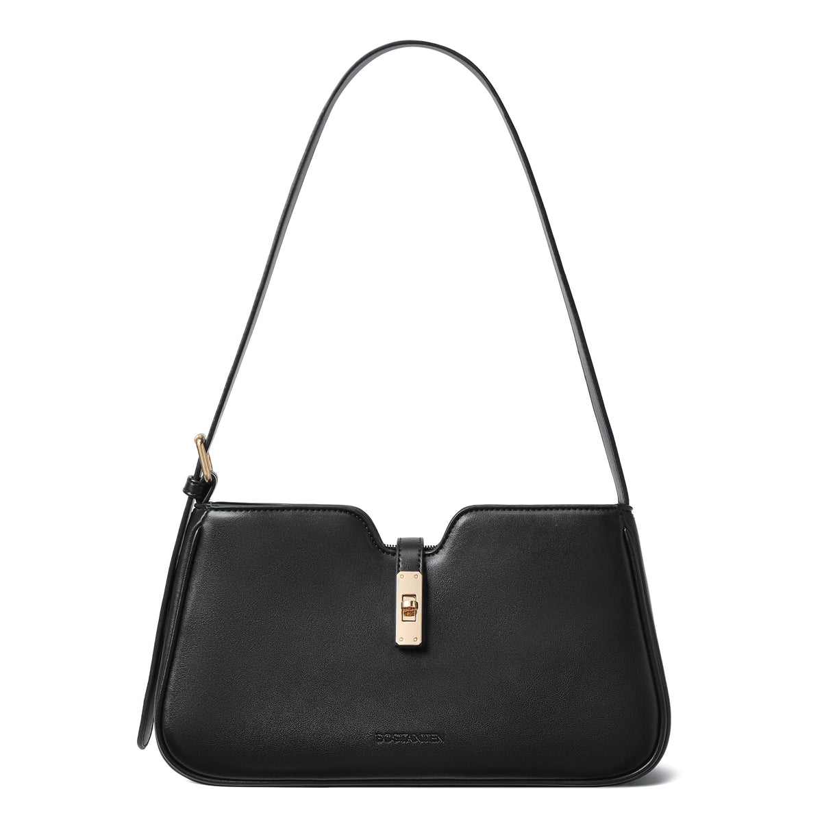 BOSTANTEN Shoulder Bag for Women, Casual Shoulder Purse Vegan Leather Chic Hobo Handbag with Adjustable Strap for Work Travel