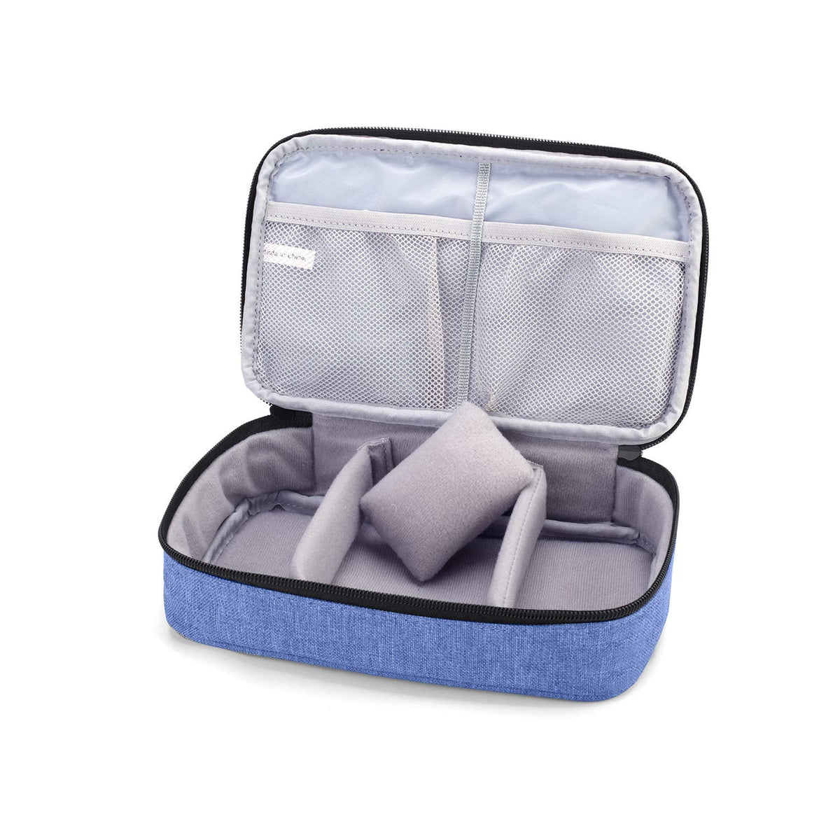 Luxja Sewing Accessories Organizer, Double-Layer Sewing Supplies Organizer for Needles, Scissors, Measuring Tape, Thread and Other Sewing Tools (NO Accessories Included), Dark Blue