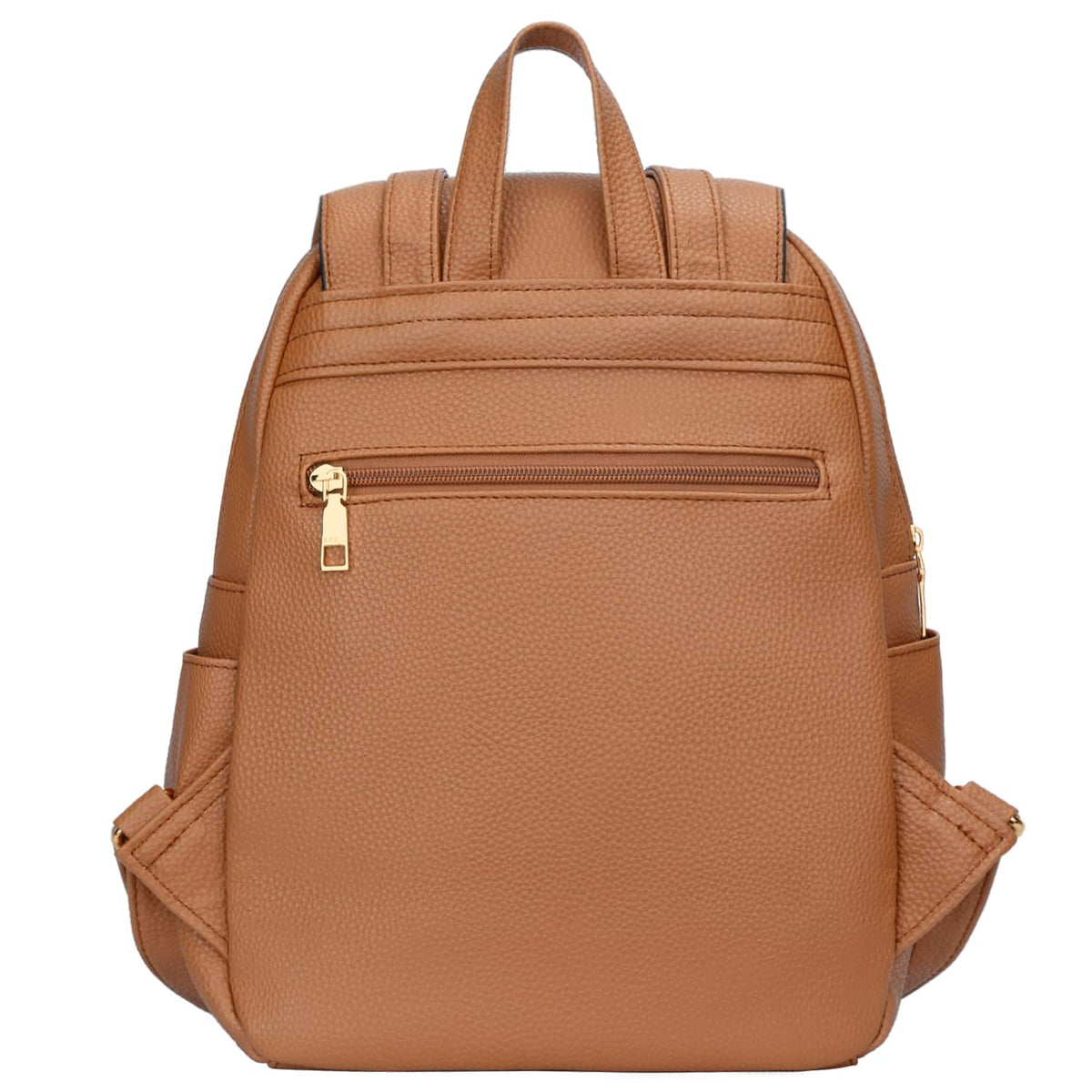 KKXIU Trendy Leather Backpack Purse for Women and Ladies Shoulder Travel Daypacks Bags (A-Brown)